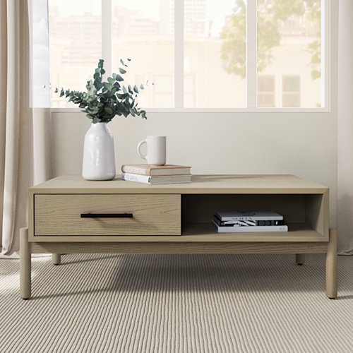 Red Barrel Studio® Lyra 4Leg Coffee Table with Storage & Reviews Wayfair